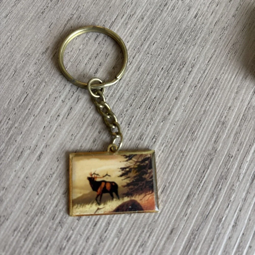 Vintage Big Buck Elk Keychain‎ And Pins Lot Of 5 - Elks USA